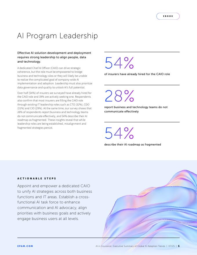 EPAM：2025年保险业中的人工智能：全球AI应用趋势执行摘要报告（英文版）_第6页