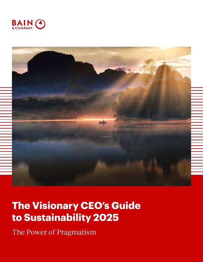 贝恩：2025年可持续发展CEO指南：实用主义的力量报告（英文版）海报