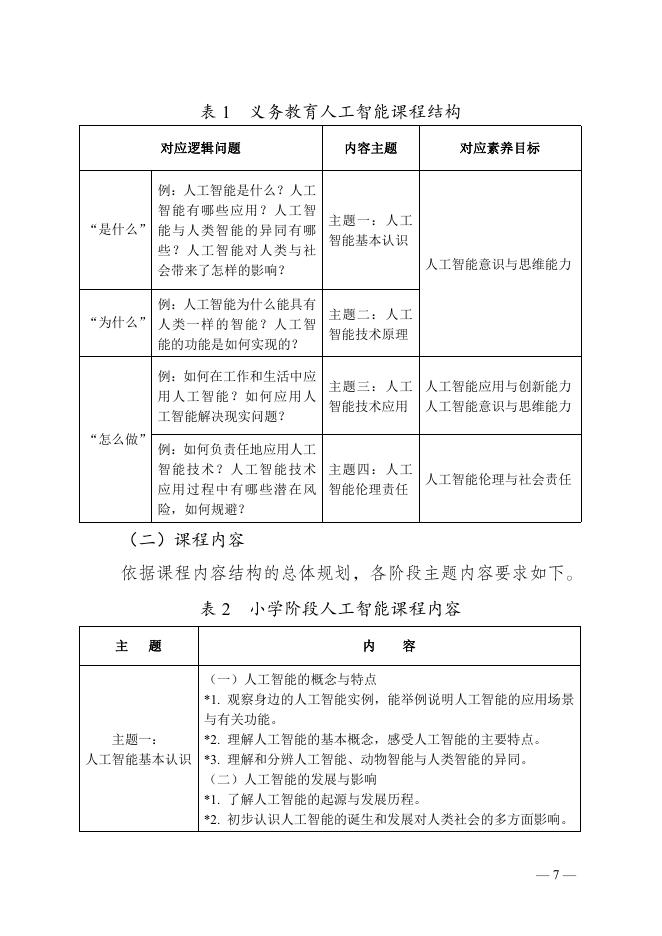 云南省教育厅：云南省义务教育人工智能课程教学指南（2025年版）_第7页