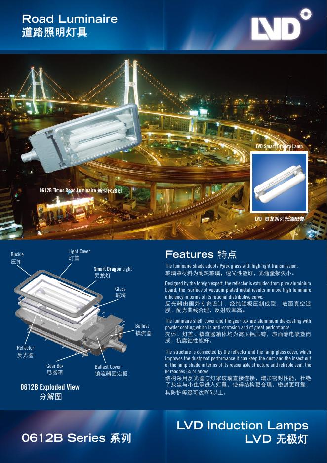 Road Luminaire 道路照明灯具 0612B Series 系列 说明书