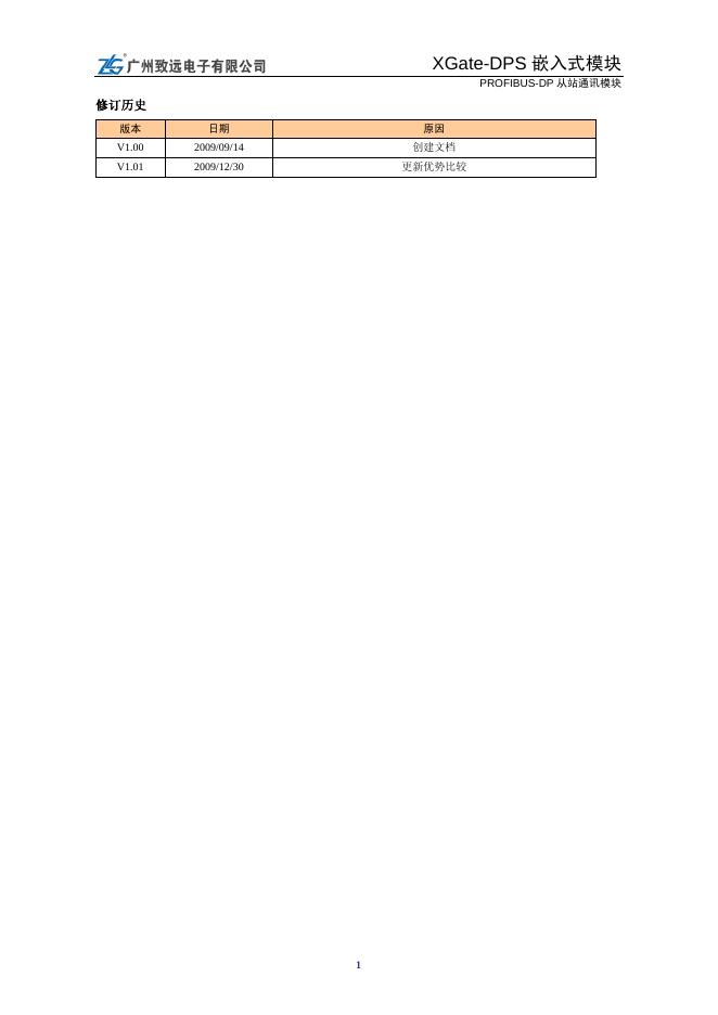 广州致远电子有限公司 XGate-DPS嵌入式模块 说明书