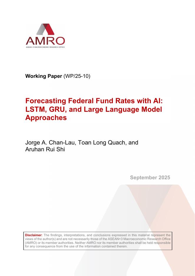 AMRO：使用人工智能预测联邦基金利率：LSTM、GRU和大型语言模型方法（英文版）