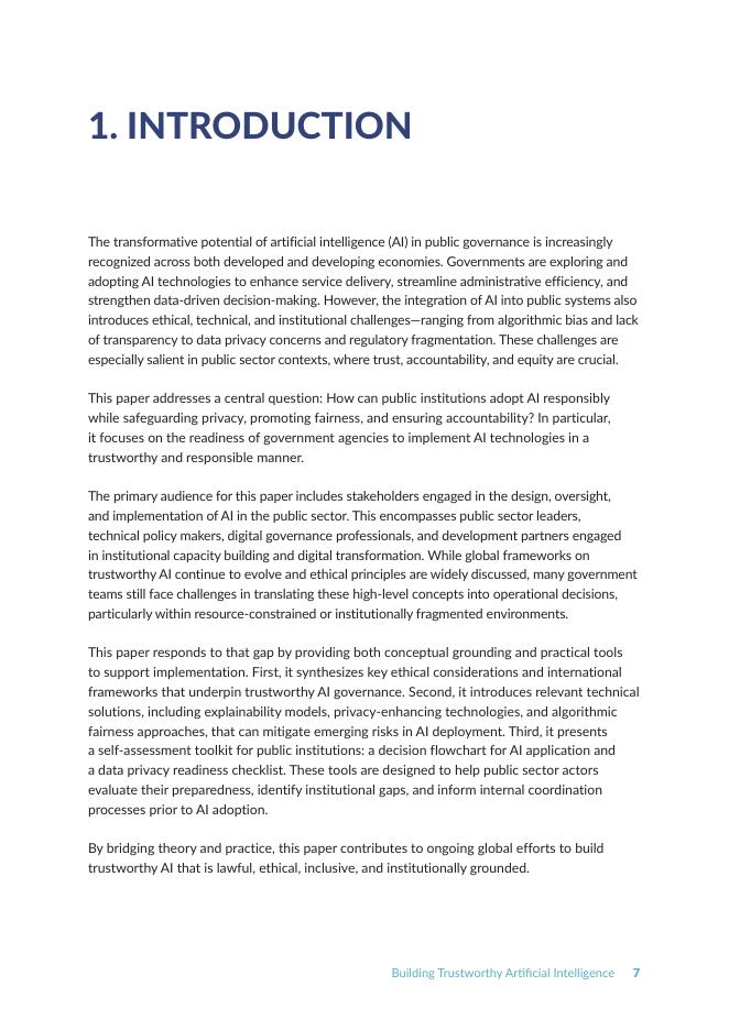 世界银行：2025年构建值得信赖的人工智能：框架、应用和准备状态的自我评估报告（英文版）_第7页