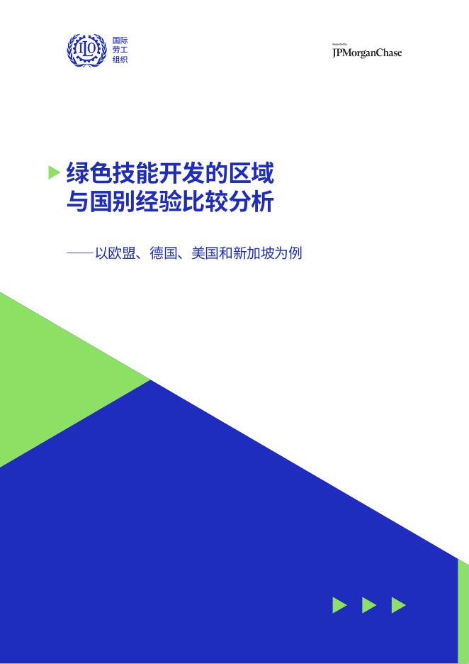 国际劳工组织：2025年绿色技能开发的区域与国别经验比较分析报告-以欧盟、德国、美国和新加坡为例海报