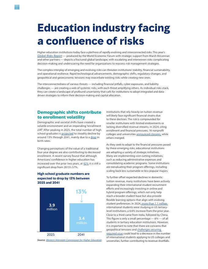 Marsh达信：：2025年高等教育：驾驭新常态研究报告（英文版）_第3页