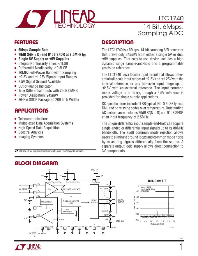 LINEAR LTC1740 说明书(1)(1)