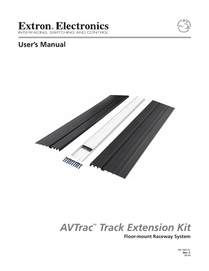 EXtron Electronics AVTrac   Track Extension Kit Floor-mount Raceway System 说明书