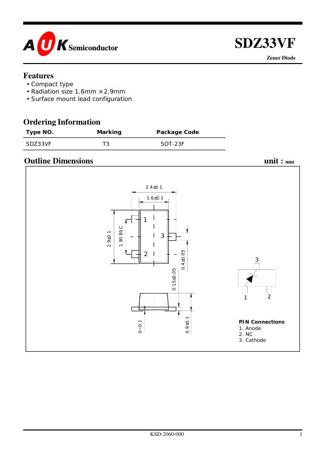 AUK SDZ33VF 说明书