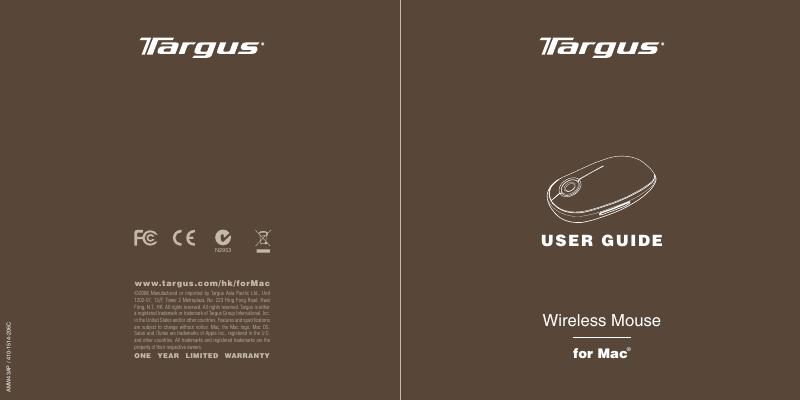 Targus Bluetooth  Laser Mouse 说明书(1)(1)