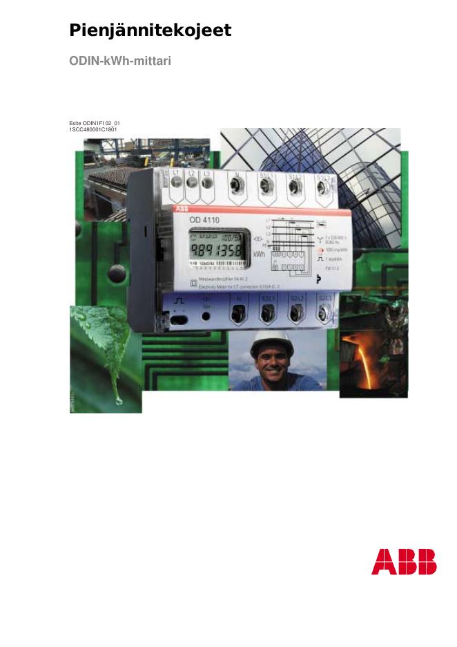 ABB Pienjännitekojeet ODIN-kWh-mittari 说明书