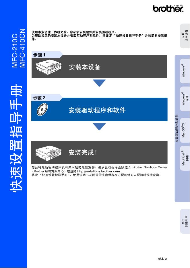 brother MFC-210C MFC-410CN 使用说明书(1)