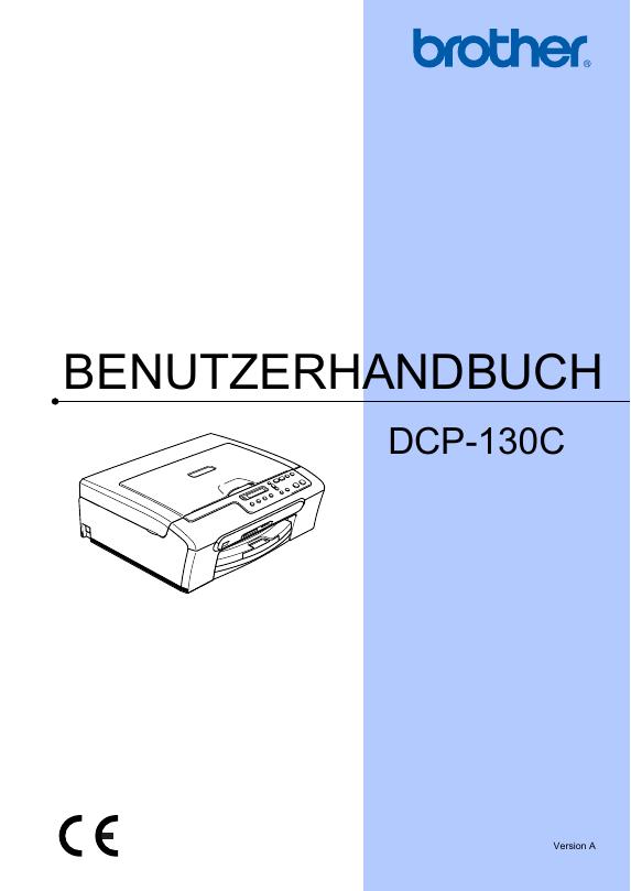 brother DCP-130C BENUTZERHANDBUCH 说明书