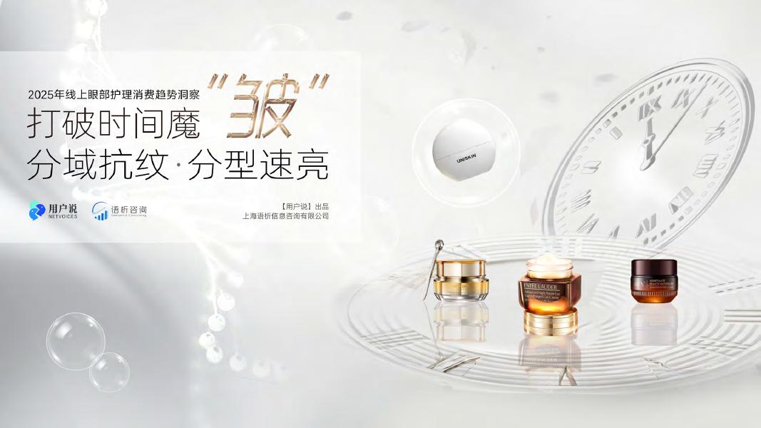 用户说：2025年线上眼部护理消费趋势洞察报告（精华版）海报