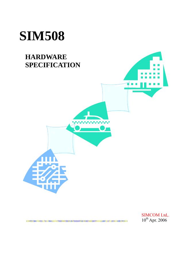 SIM508 HARDWARE SPECIFICATION 说明书