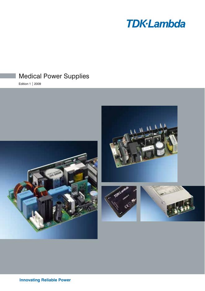 TDK-Lambda  Medical Power Supplie 使用说明书