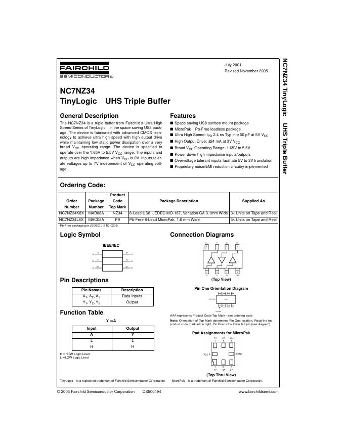 Dual Supply Octal Translating Transceiver 说明书