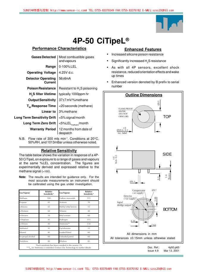 4P-50 CiTipeL 说明书