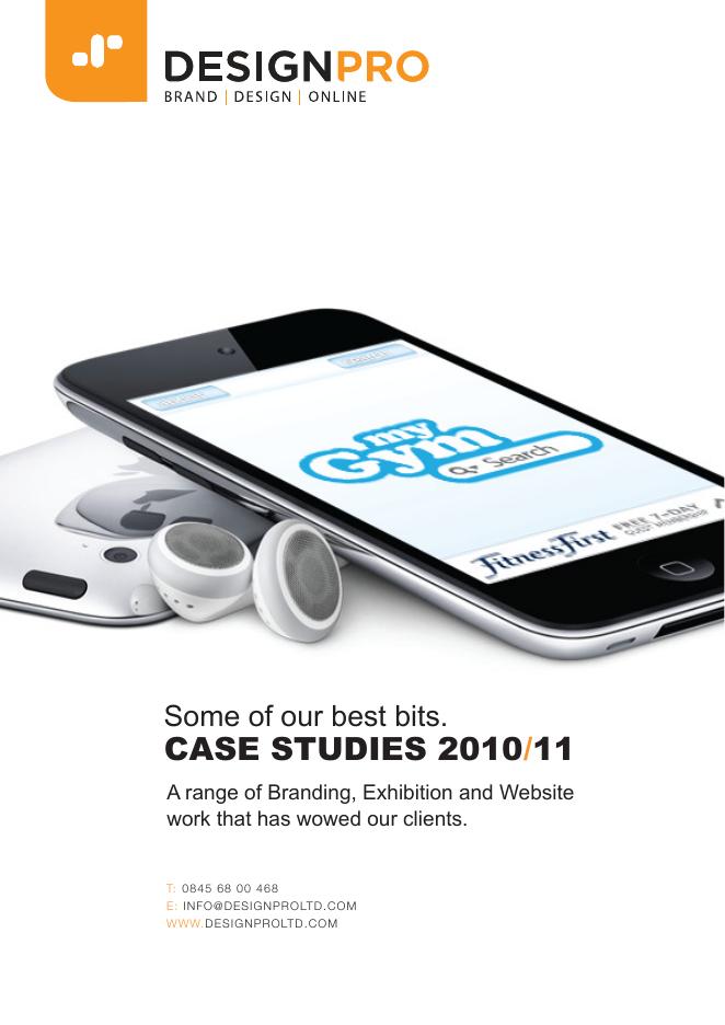DESIGNPRO Some of our best bits CASE STUDIES 2010/11 说明书