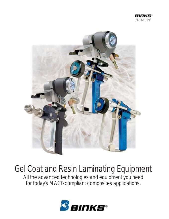 BINKS  Gel Coat and Resin Laminating Equipment  说明书