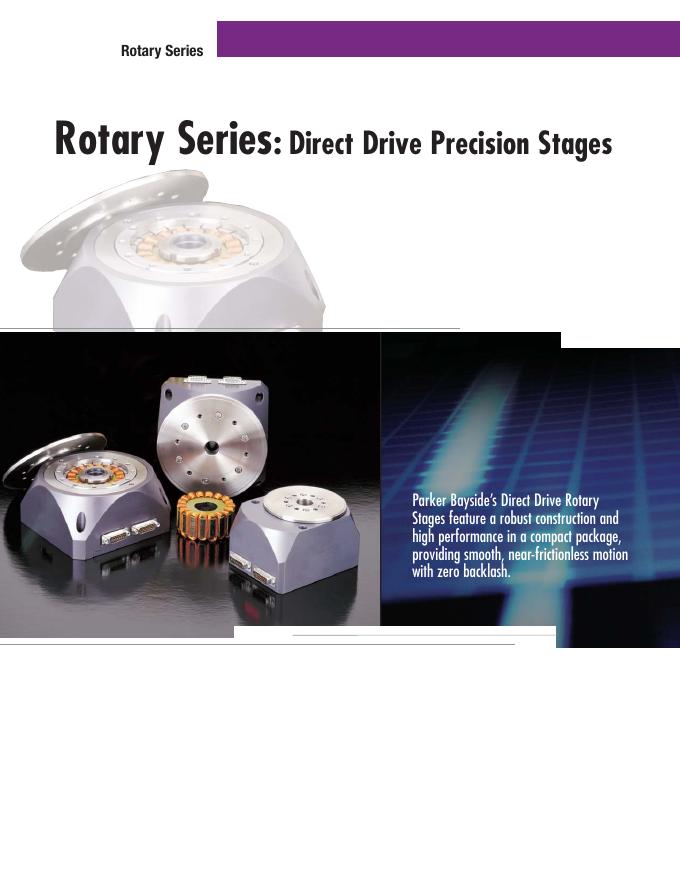 Rotary Series Direct Drive Precision Stages 说明书