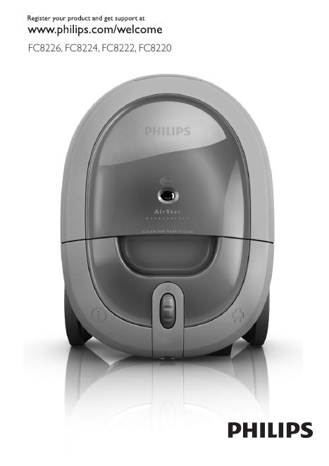 PHILIPS FC8226, FC8224, FC8222, FC8220 说明书