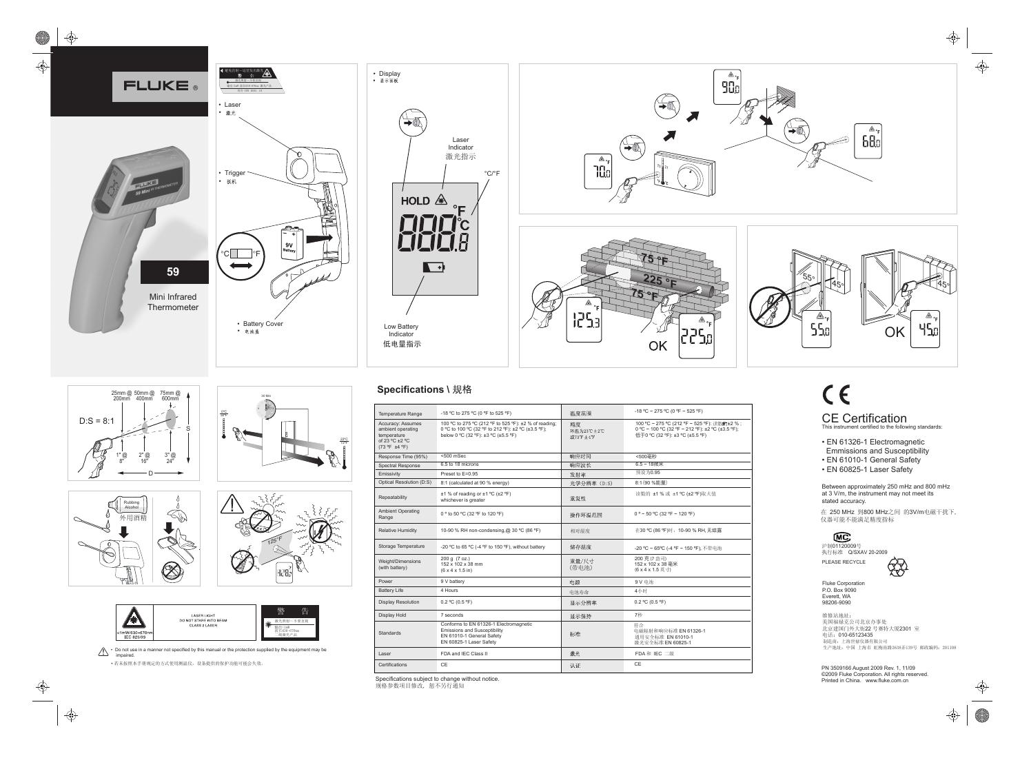 Mini Infrared Thermometer 说明书