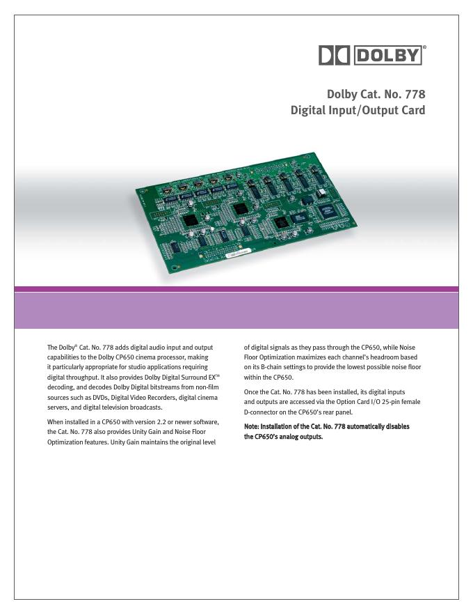 Digital Input/Output Card 说明书