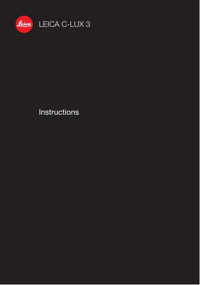 LEICA C-LUX3 使用说明书(1)