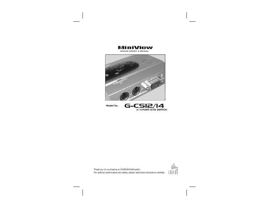 miniview USB G-CSI/I4  说明书