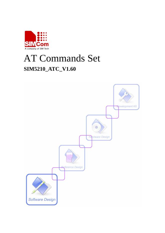SIMCOM AT Commands Set SIM5210_ATC_V1.60 说明书