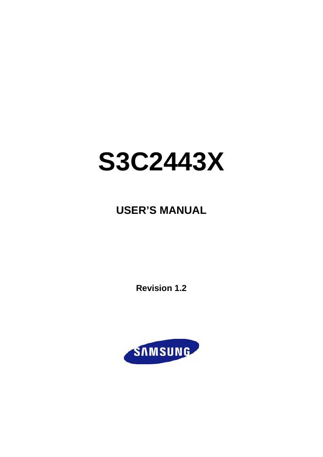 三星 S3C2443X  说明书