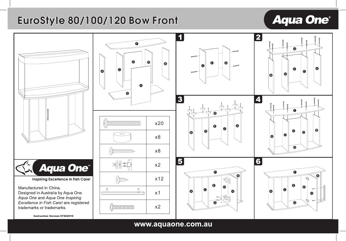 EuroStyle 80/100/120 Bow Front 说明书