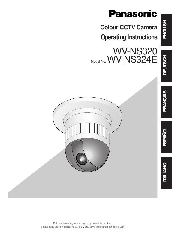 Panasonic   WV-NS320 WV-NS324E 说明书