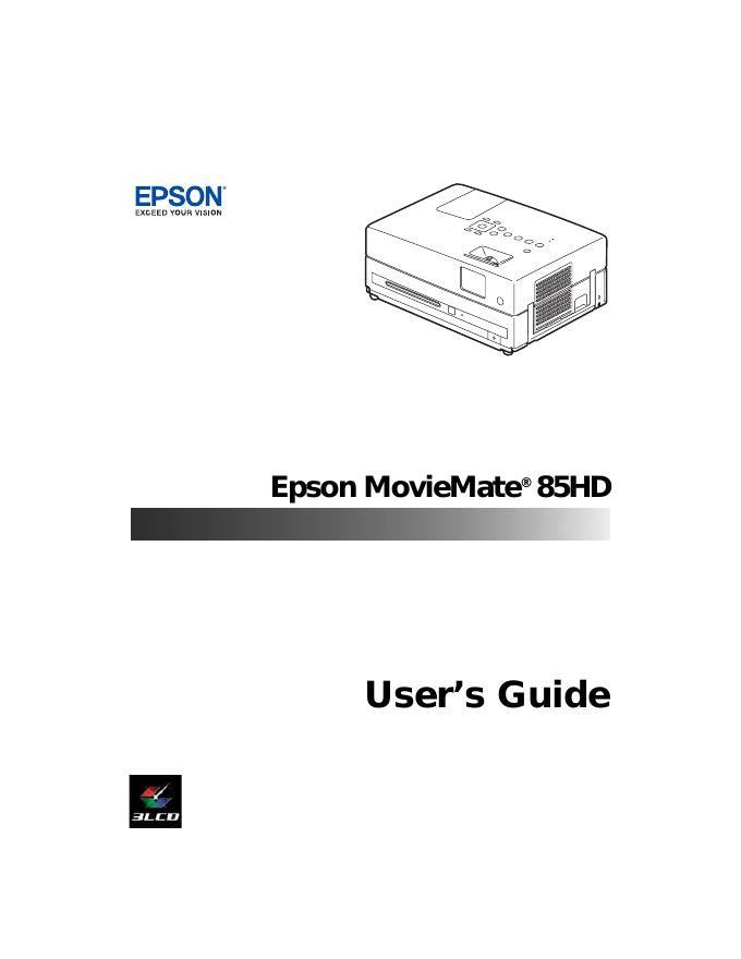 ESPON MovieMate 85HD 使用说明书