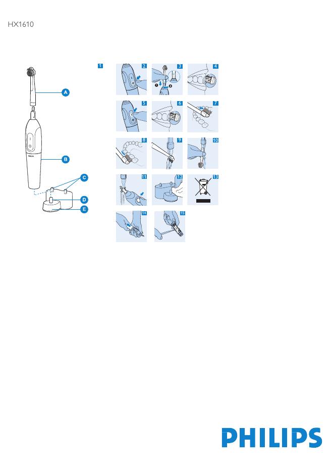 PHILIPS HX1610 使用说明书