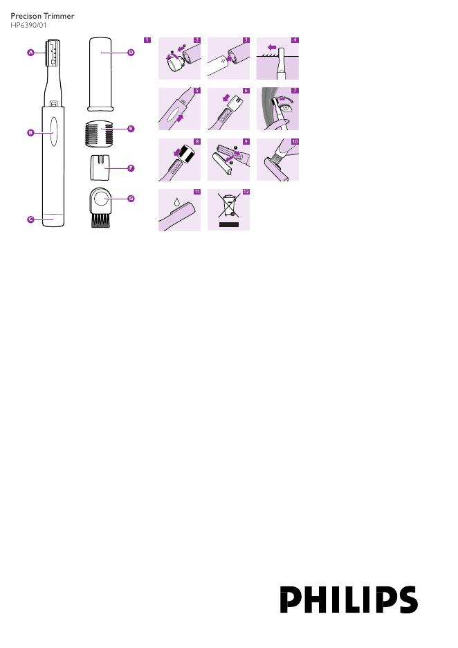 PHILIPS HP6390/01 说明书