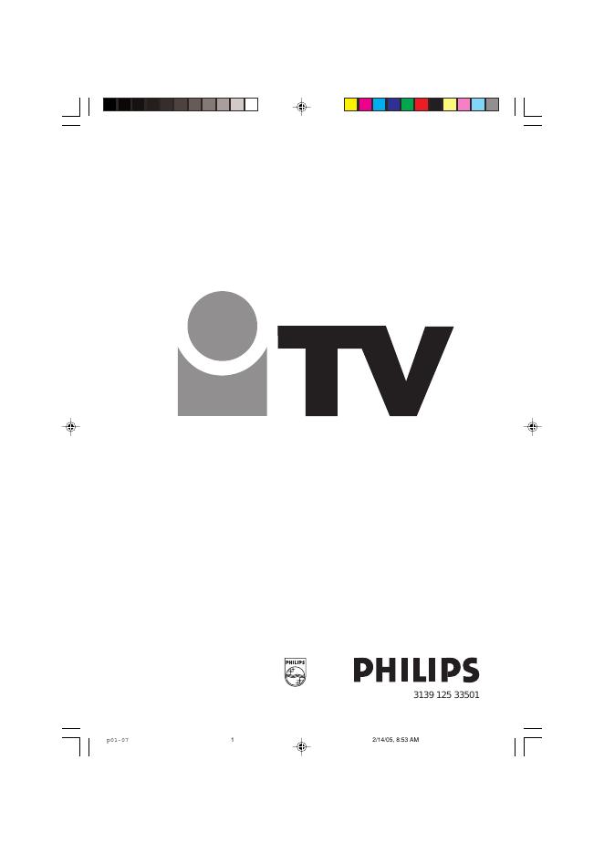 philips TV p01-07 说明书