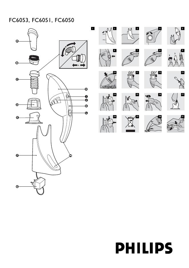 philips FC6053 FC6051 FC6050 说明书