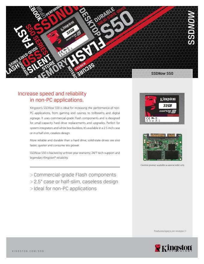 kingston SSDNOW 说明书