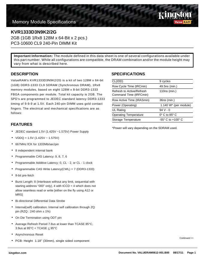 金士顿 KVR1333D3N9K2/2G 说明书金士顿 KHX2400C11D3K4/8GX 说明书金士顿 KVR800D2S6/1G 说明书佳能 HV10摄像机 使用说明书金士顿 KVR800D2N5/1G 说明书金士顿 KVR1333D3LD8R9SL/4GEC 说明书金士顿 KVR800D2N6/2G内存 说明书金士顿 KHX1333C7AD3/4G 说明书ANN FM-30/31播放器 说明书金士顿 KVR1333D3LS4R9S/4GI 说明书
