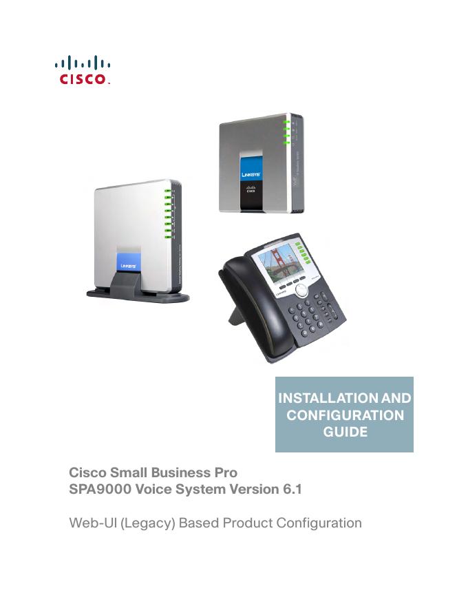 Cisco SPA9000 说明书