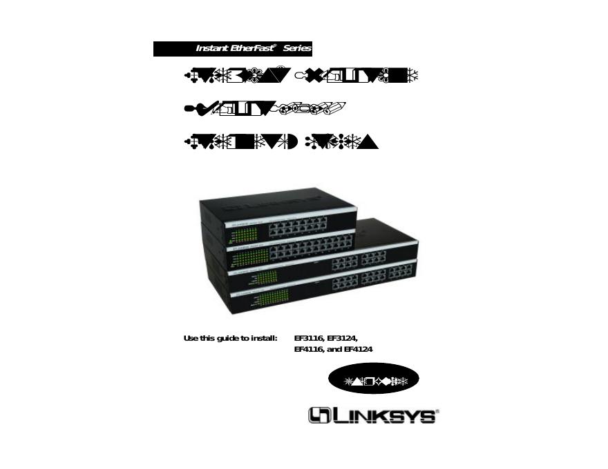 LINKSYS EtherFast® 16-port and 24-port 10/100 Ethernet Switches 说明书