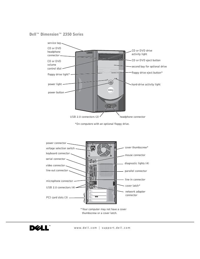 DELL Dimension 2350系列 说明书