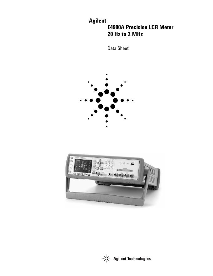 Agilent Technologies E4980A 说明书