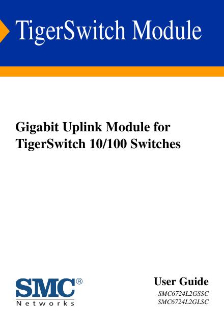 SMC TigerSwitch Module 说明书