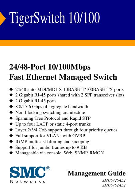 SMC TigerrSwitch 10/100 说明书(1)(1)