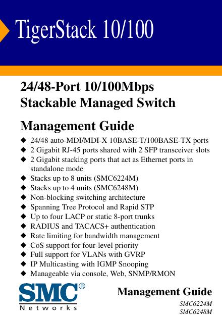 SMC TigerStack 10/100 说明书