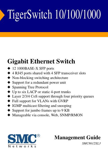 SMC TigerSwitch 10/100/1000 说明书(1)(1)