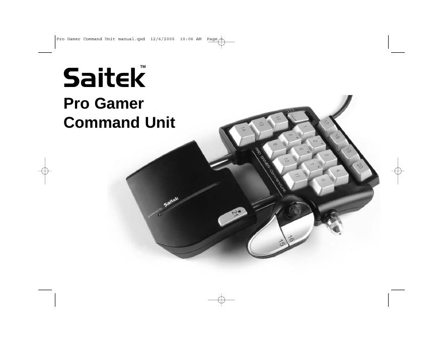 Saitek Pro Gamer Command Unit 说明书