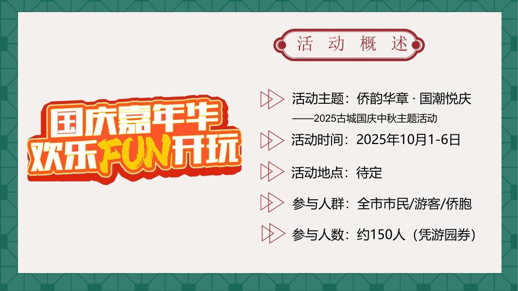 侨韵华章 国潮悦庆-2025年国庆节潮流市集文娱游园会活动策划方案_第6页